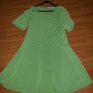 Green stretch dress